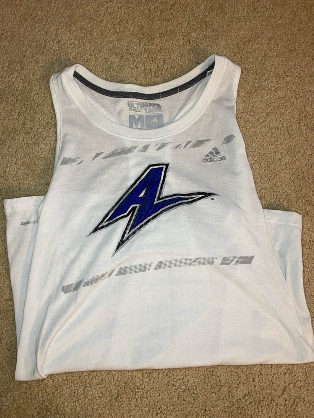 adidas UNC Asheville White Athletic Tank Top